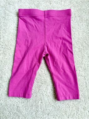 Girls' Pink Stretch Capri Leggings